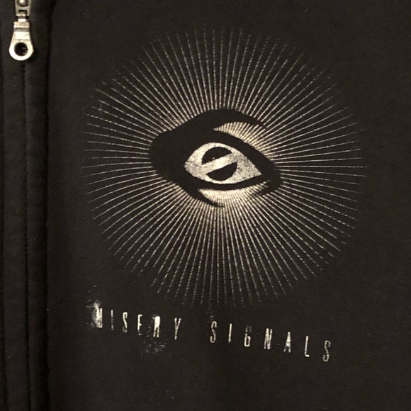 Misery Signals - “Absent Light” band zip-up hoodie - Picture 3 of 3